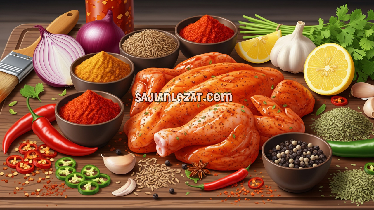 Foto Bumbu Ayam Bakar Pedas dan Cara Membuatnya Mudah