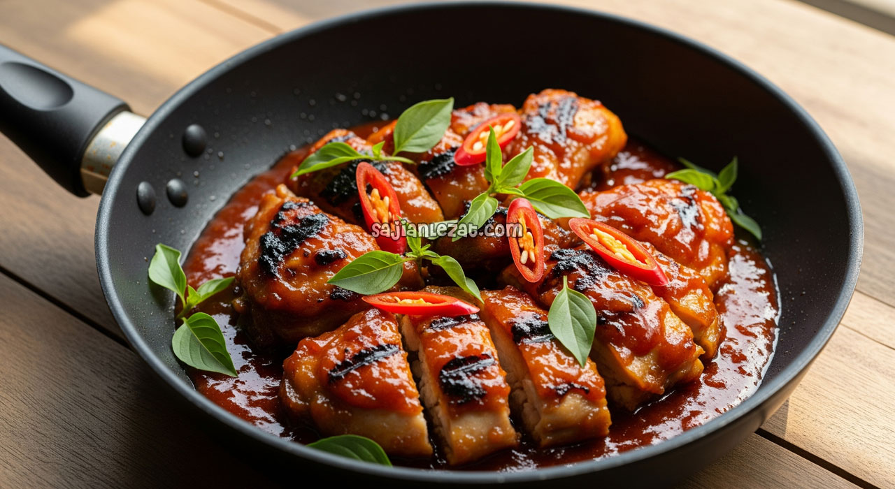 Resep Ayam Bakar Teflon Pedas Manis Praktis dan Lezat