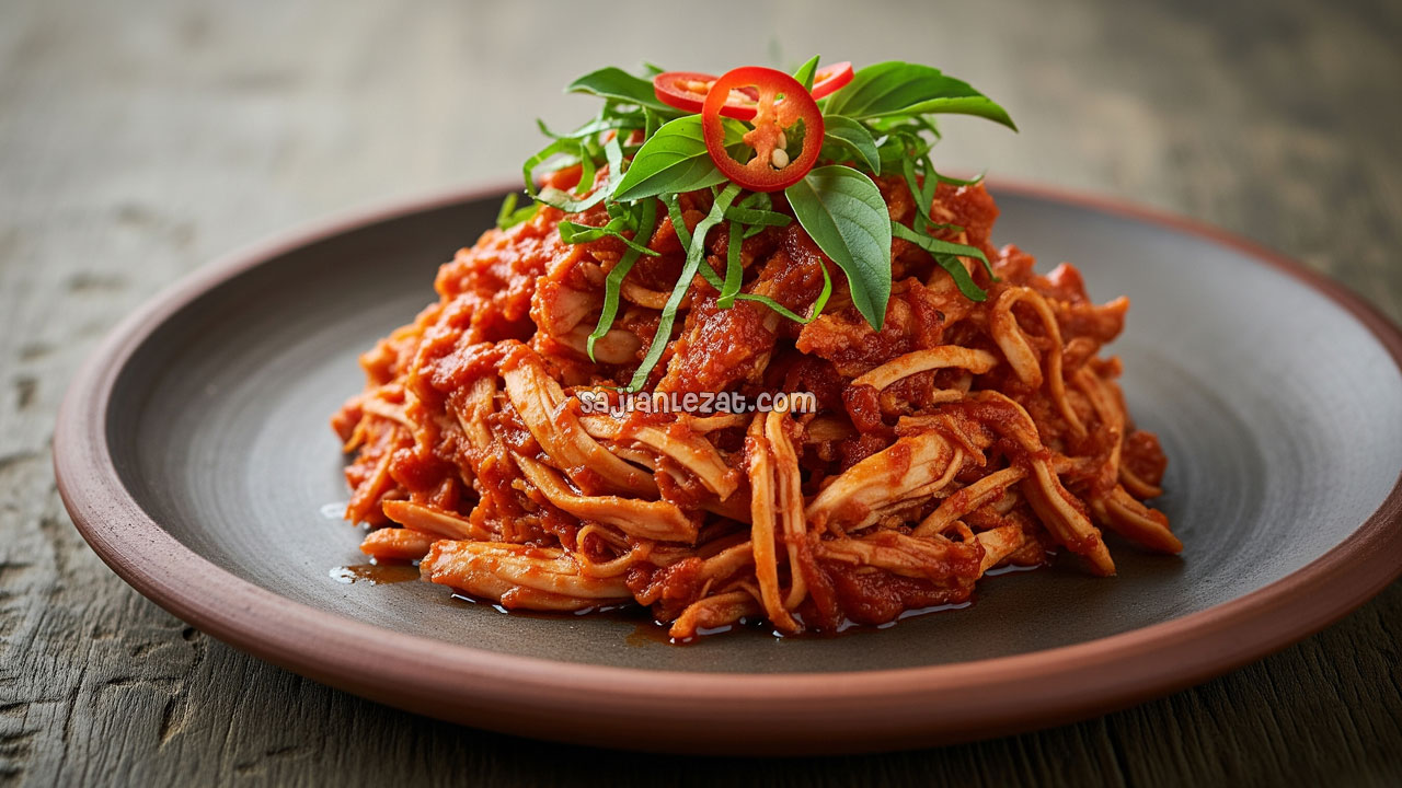 Resep Ayam Suwir Bumbu Pedas Lezat dan Praktis