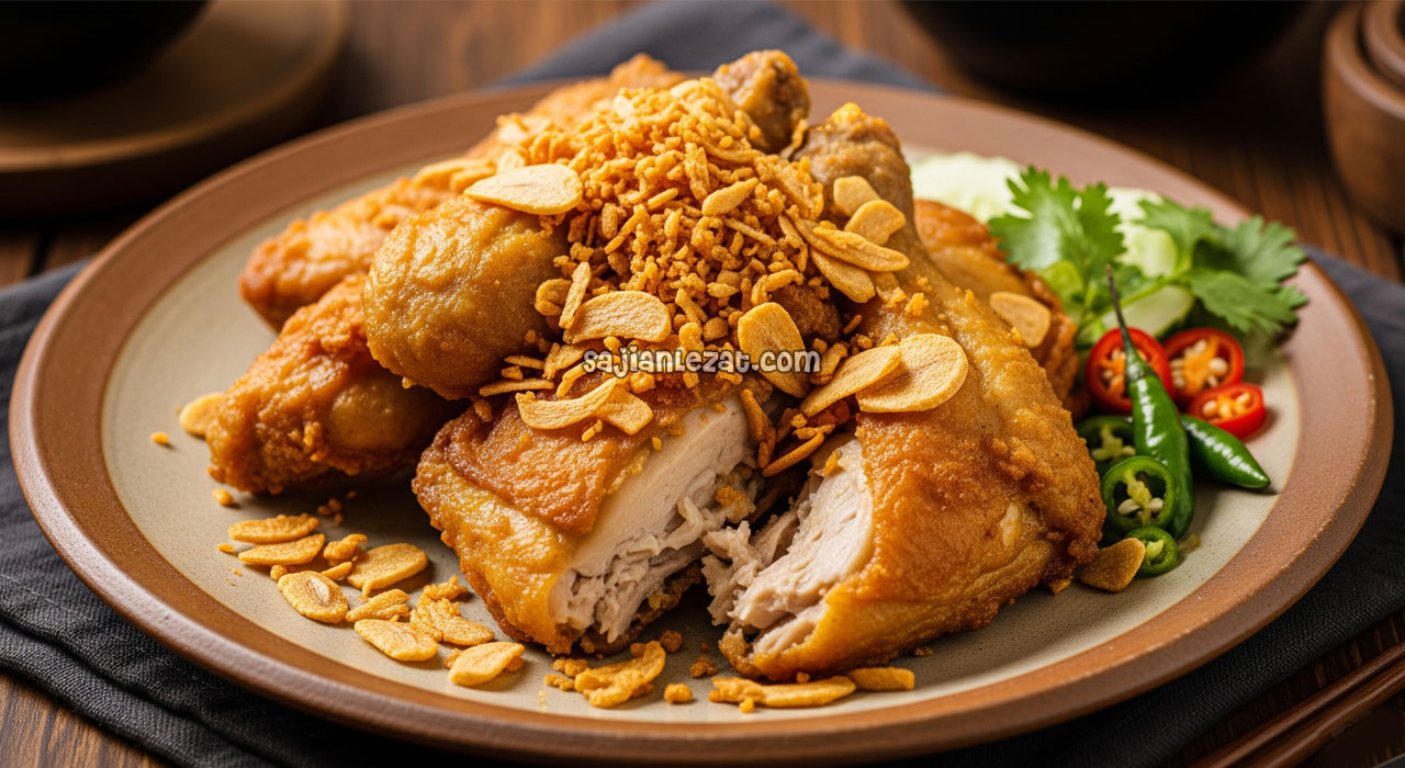 Foto Resep Ayam Goreng Bawang Putih Gurih Harum dan Renyah