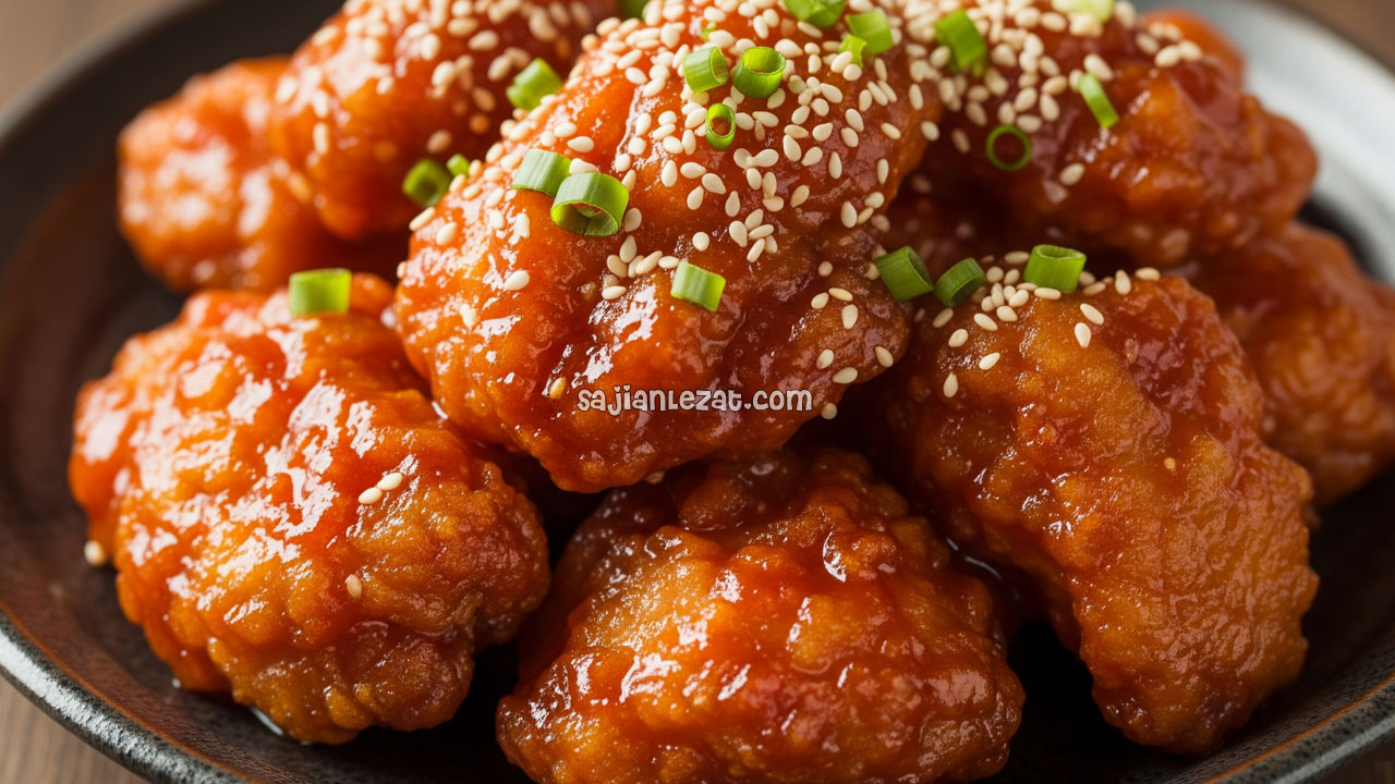 Foto Resep Korean Sweet Fried Chicken Manis dan Gurih