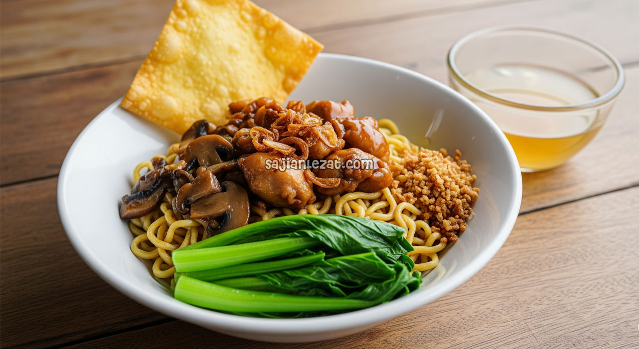 Foto Resep Mie Ayam Jamur Simple Gurih dan Dijamin Enak