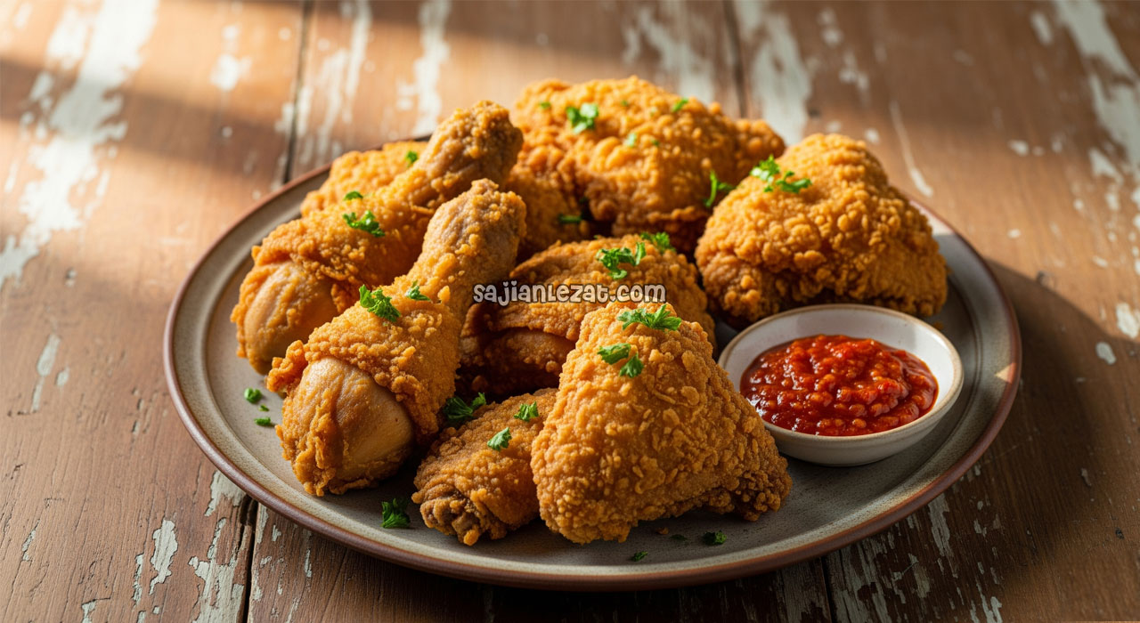 Foto Resep Ayam Goreng KFC Crispy Renyah ala Rumahan