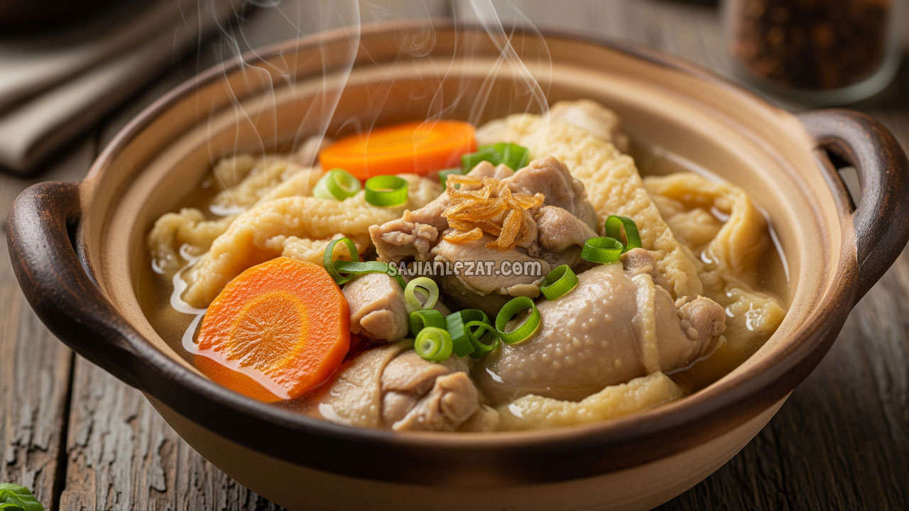 Foto Resep Ayam Masak Kembang Tahu Gurih dan Lezat