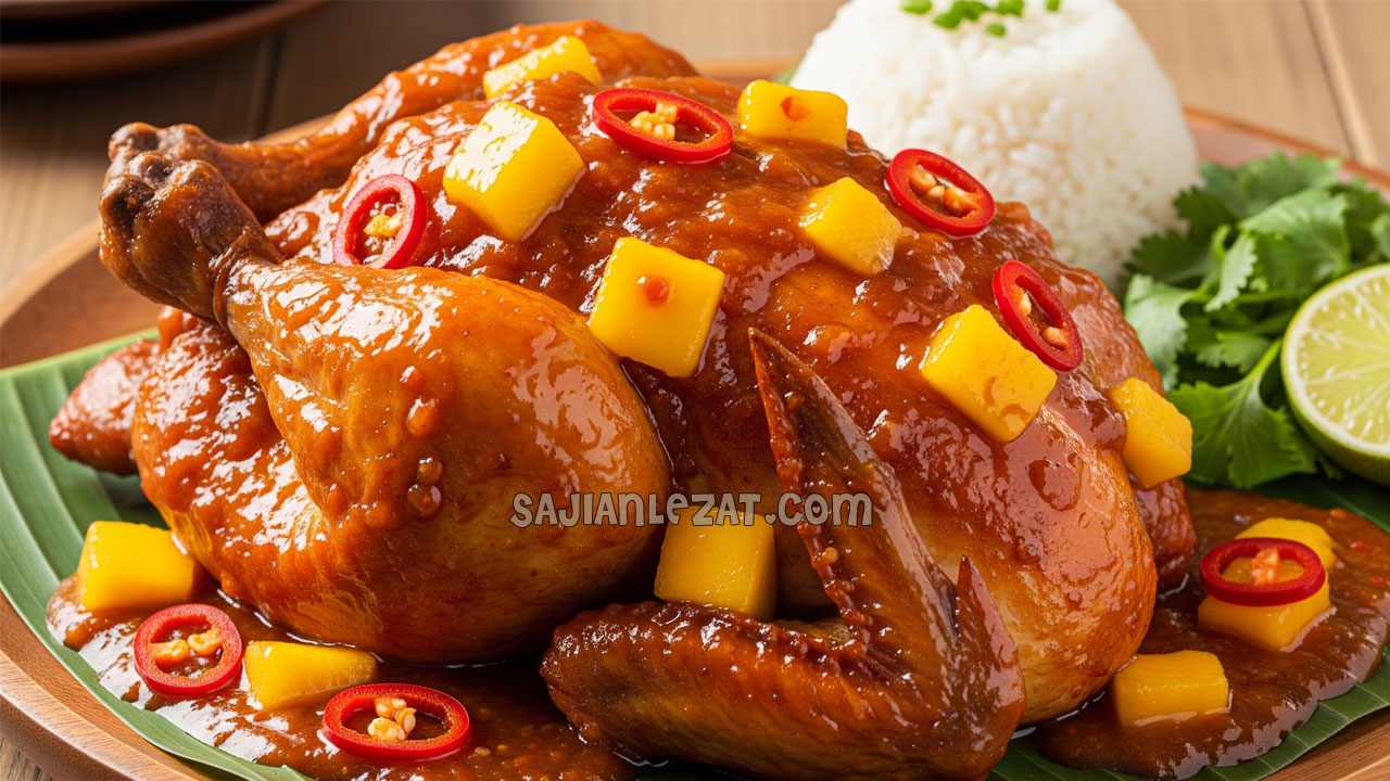 Foto Resep Ayam Saus Mangga Pedas Segar dan Lezat