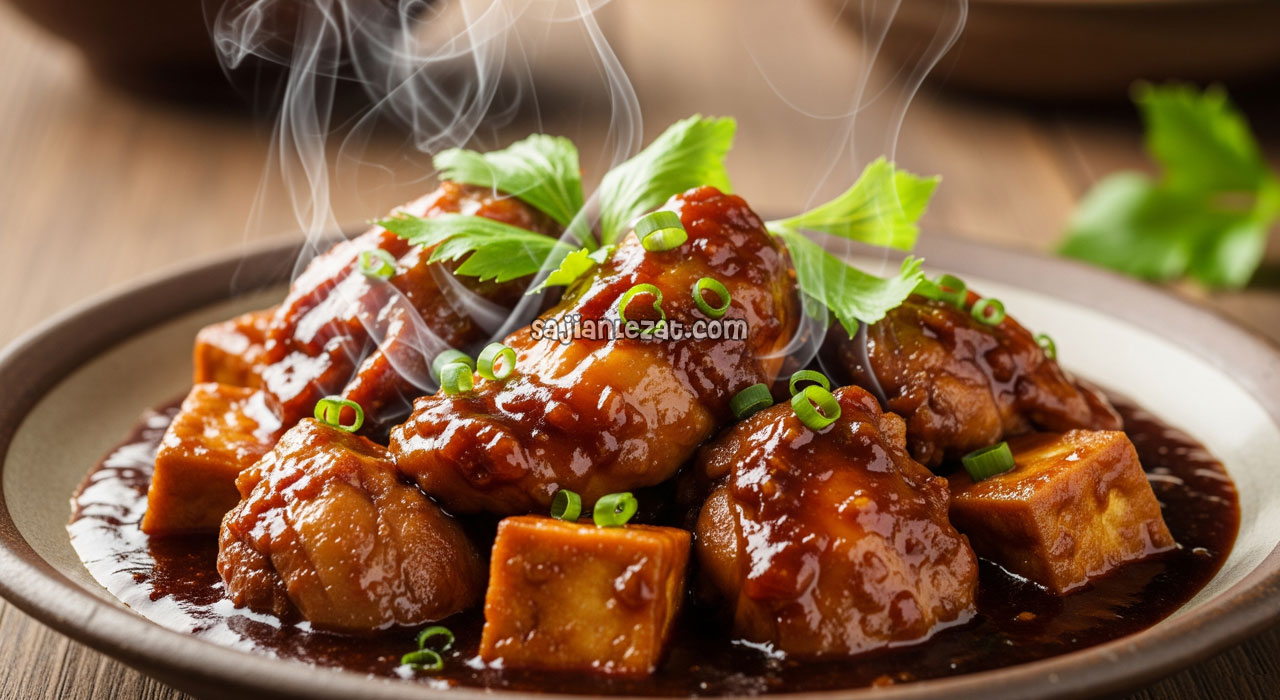 Resep Ayam dan Tahu Masak Kecap Manis Gurih