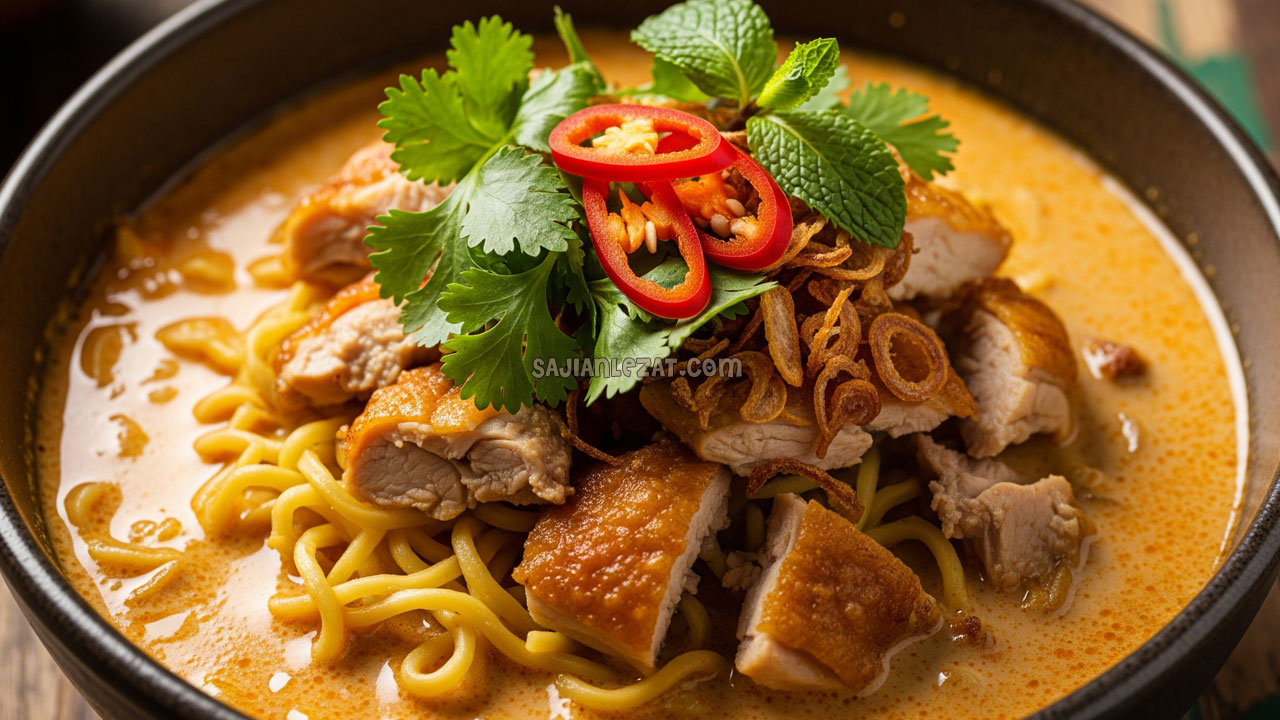 Resep Mie Laksa Ayam Praktis dan Lezat