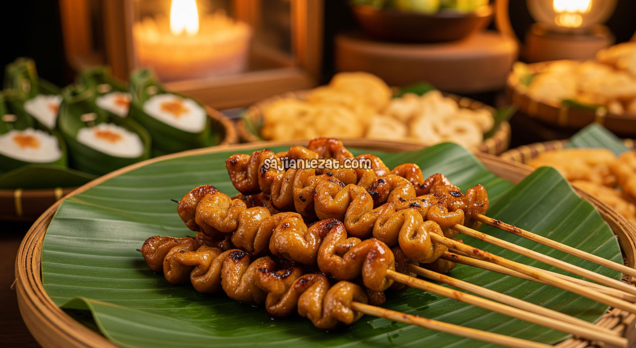 Foto Resep Sate Usus Ayam Ala Angkringan Gurih dan Empuk