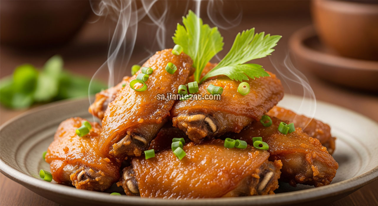 Resep Ayam Sayap Goreng Saus Mentega Gurih dan Lezat