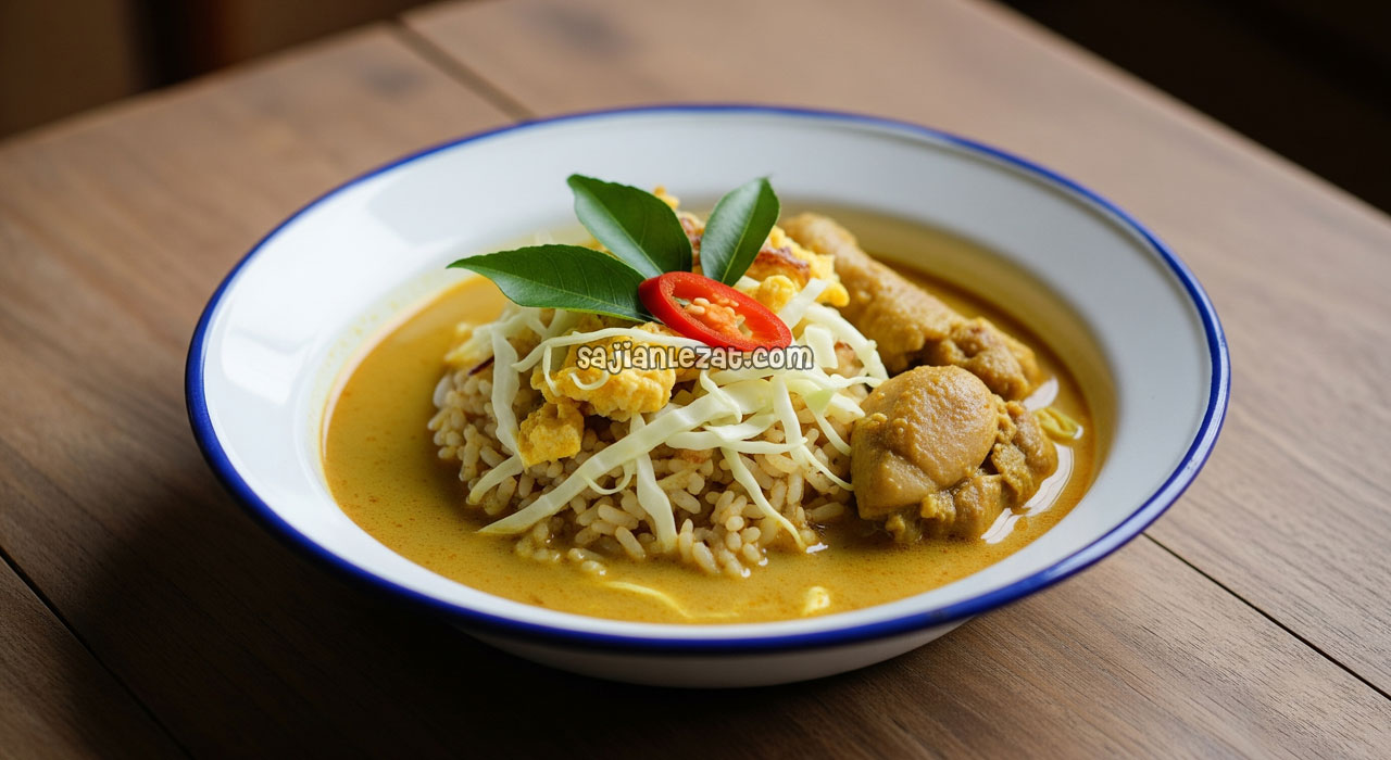 Foto Resep Nasi Godog Kari Ayam Lezat dan Gurih