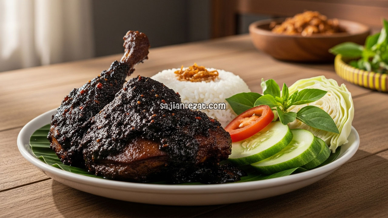 Resep Bebek Madura Bumbu Hitam Gurih Pedas dan Kaya Rempah