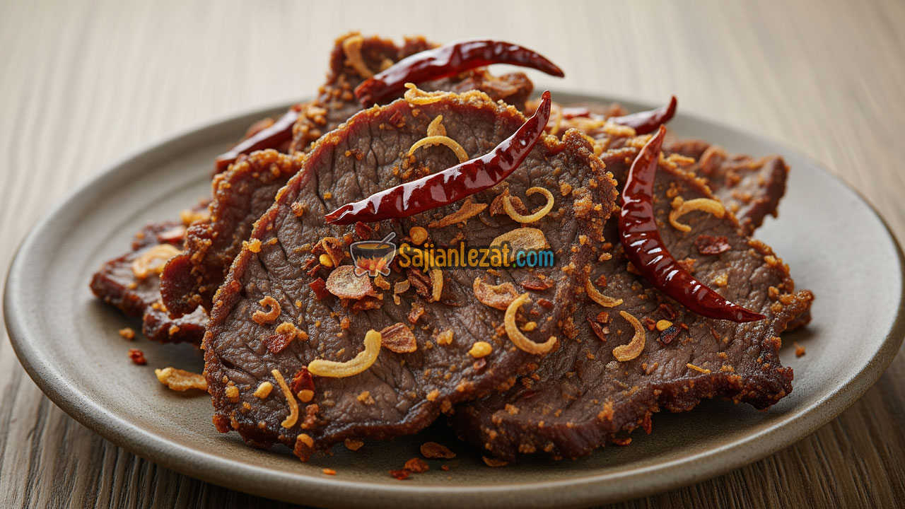Resep dan Cara Membuat Dendeng Garing Pedas Lezat