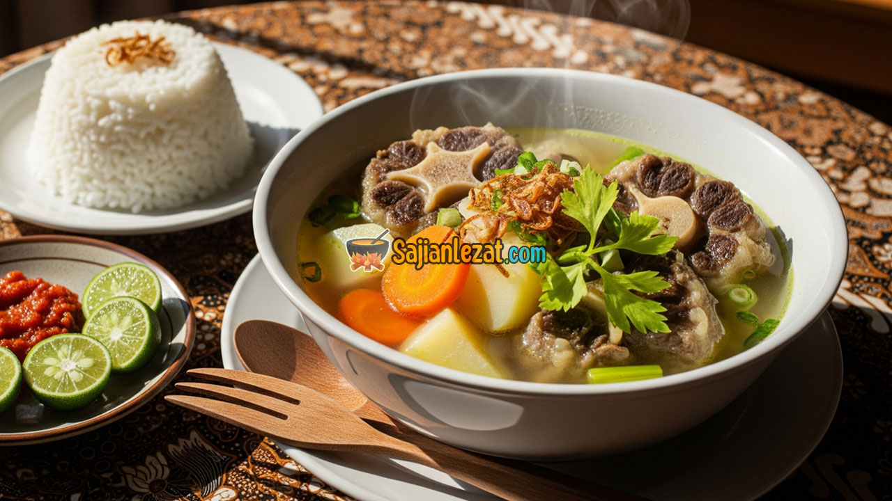 Resep dan Cara Masak Sop Buntut Gurih dan Lezat