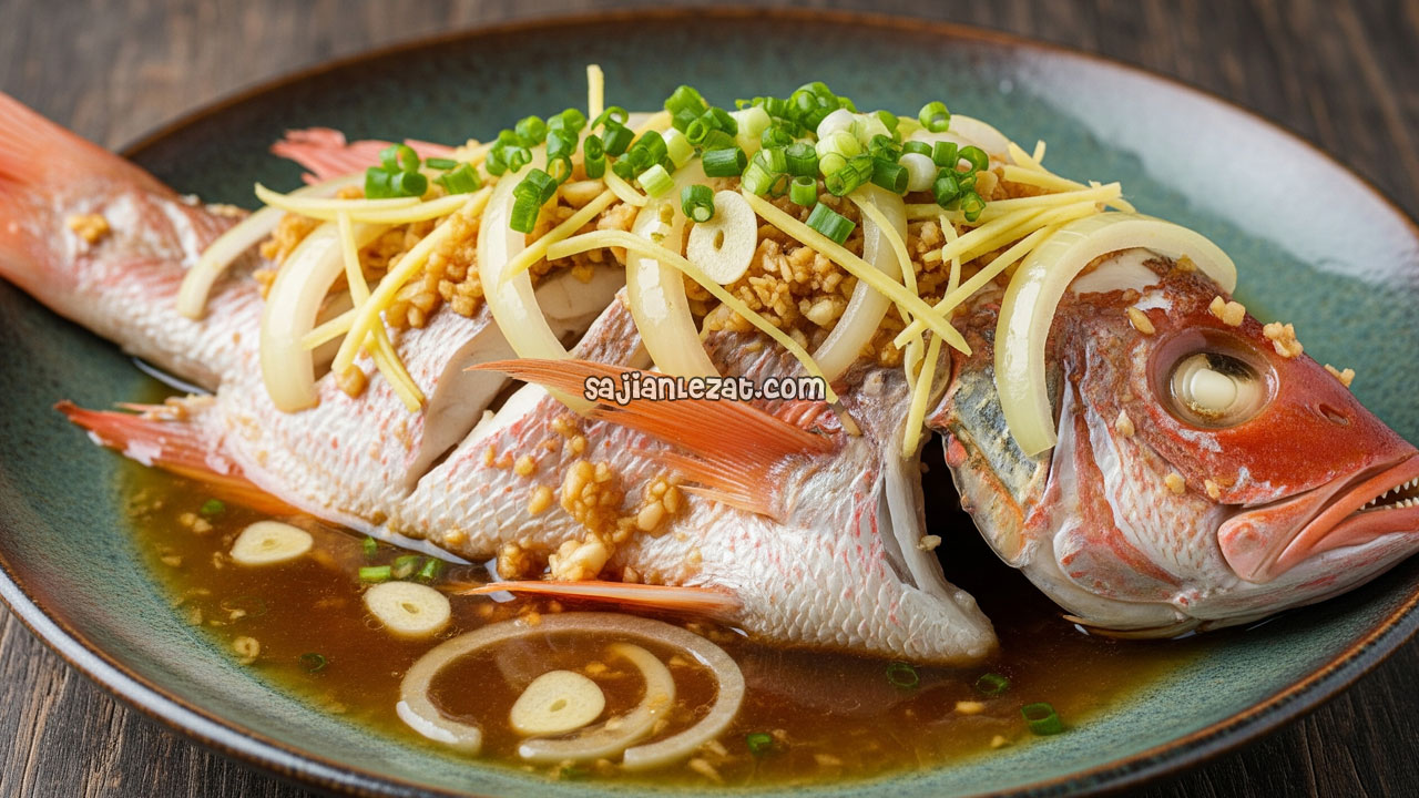 Resep Ikan Kakap Tim Bawang Bombai, Lezat dan Praktis di Rumah