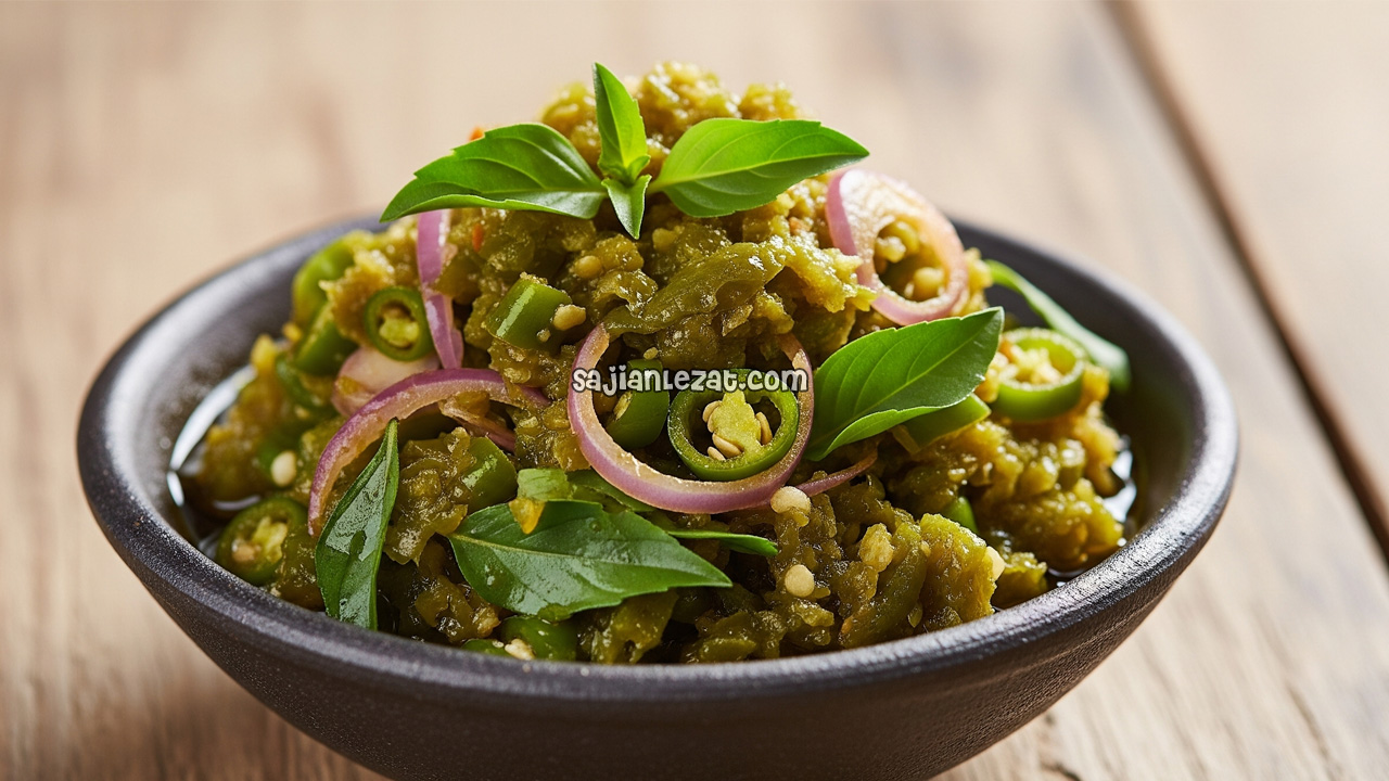 Resep Sambal Hijau Pedas Segar, Cocok untuk Pelengkap Makan
