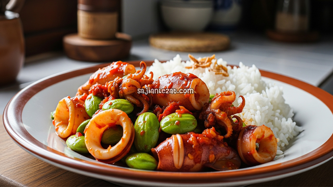 Resep Cumi Sambal Campur Petai Pedas Gurih yang Mudah Dibuat