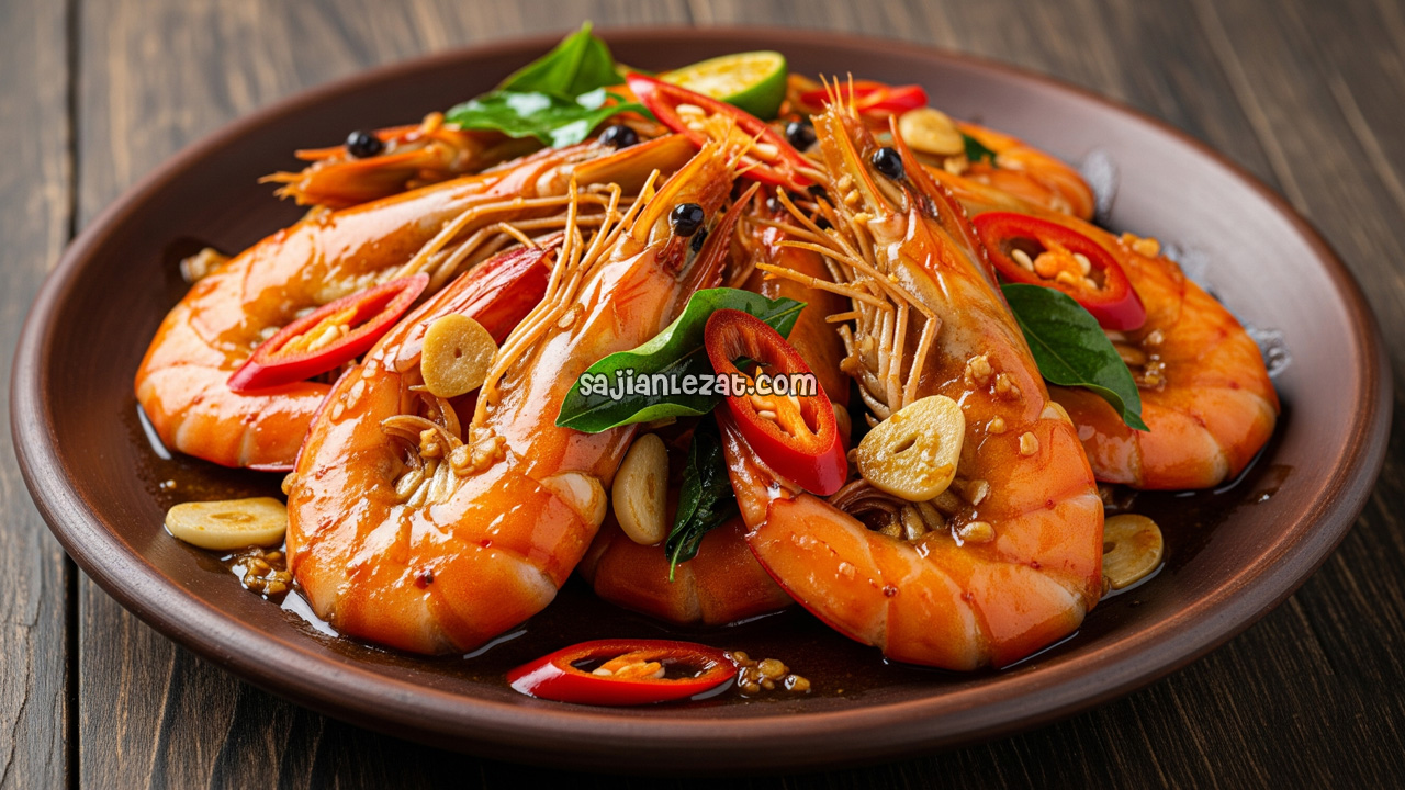 Foto Resep Tumis Udang Laut, Gurih dan Praktis untuk Menu Harian