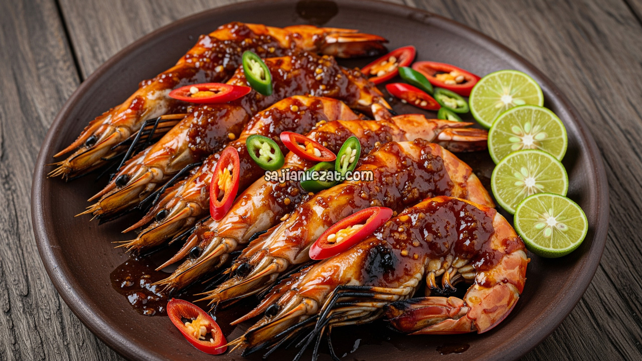 Foto Resep Udang Bakar Sambal Kecap, Gurih dan Pedas Pas di Lidah