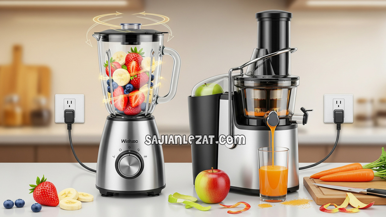 blender multifungsi dan juicer cold press untuk smoothie sehat