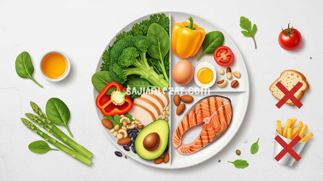 makanan rendah karbohidrat untuk diet sehat