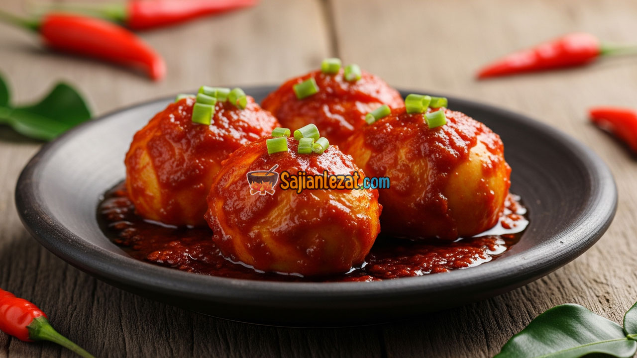 Foto Cara Membuat Balado Telur Pedas Gurih yang Praktis dan Lezat