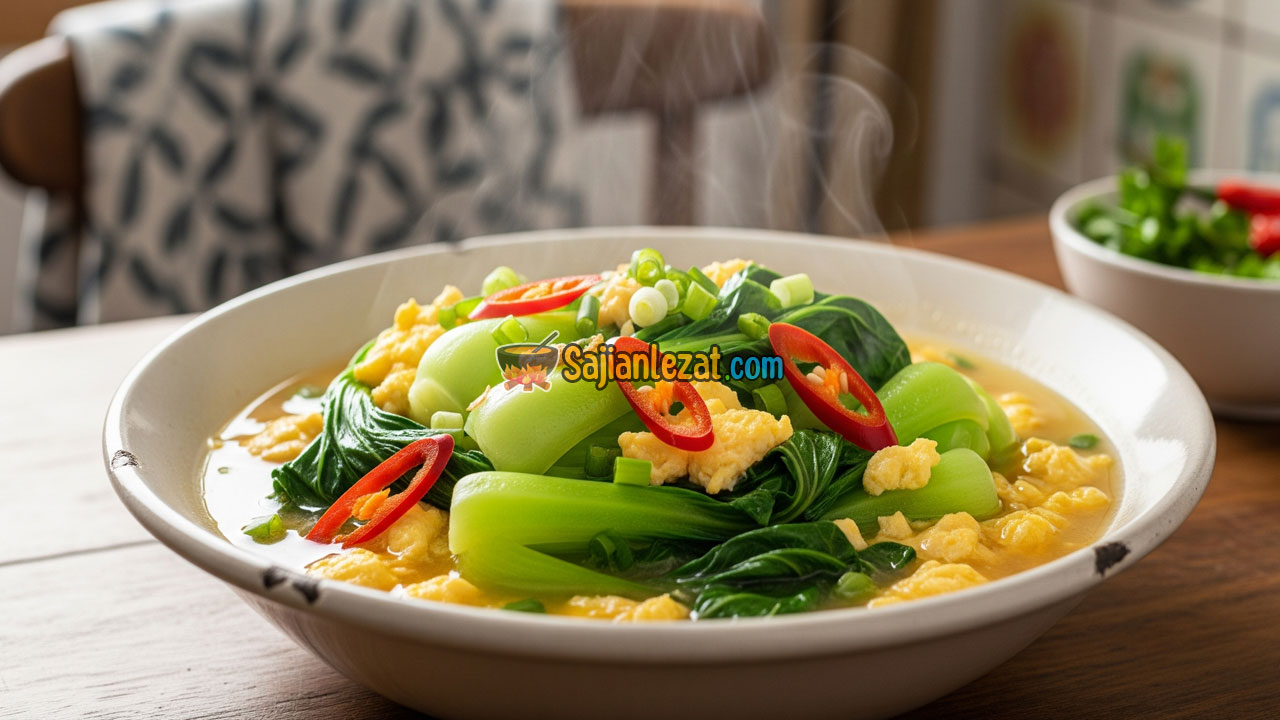 Resep Cah Pokcoy Kuah Telur Praktis dan Bergizi untuk Harian