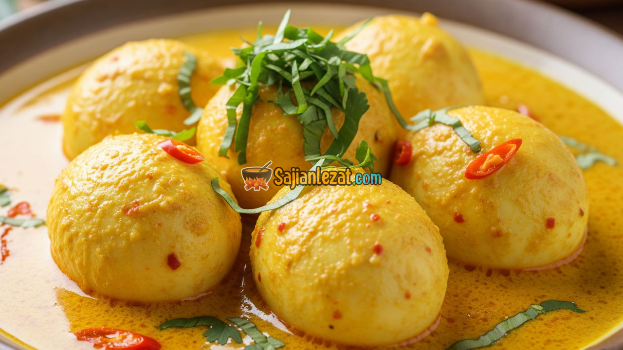 Foto Resep Gulai Telur Kari, Lezat dan Gurih ala Tradisional