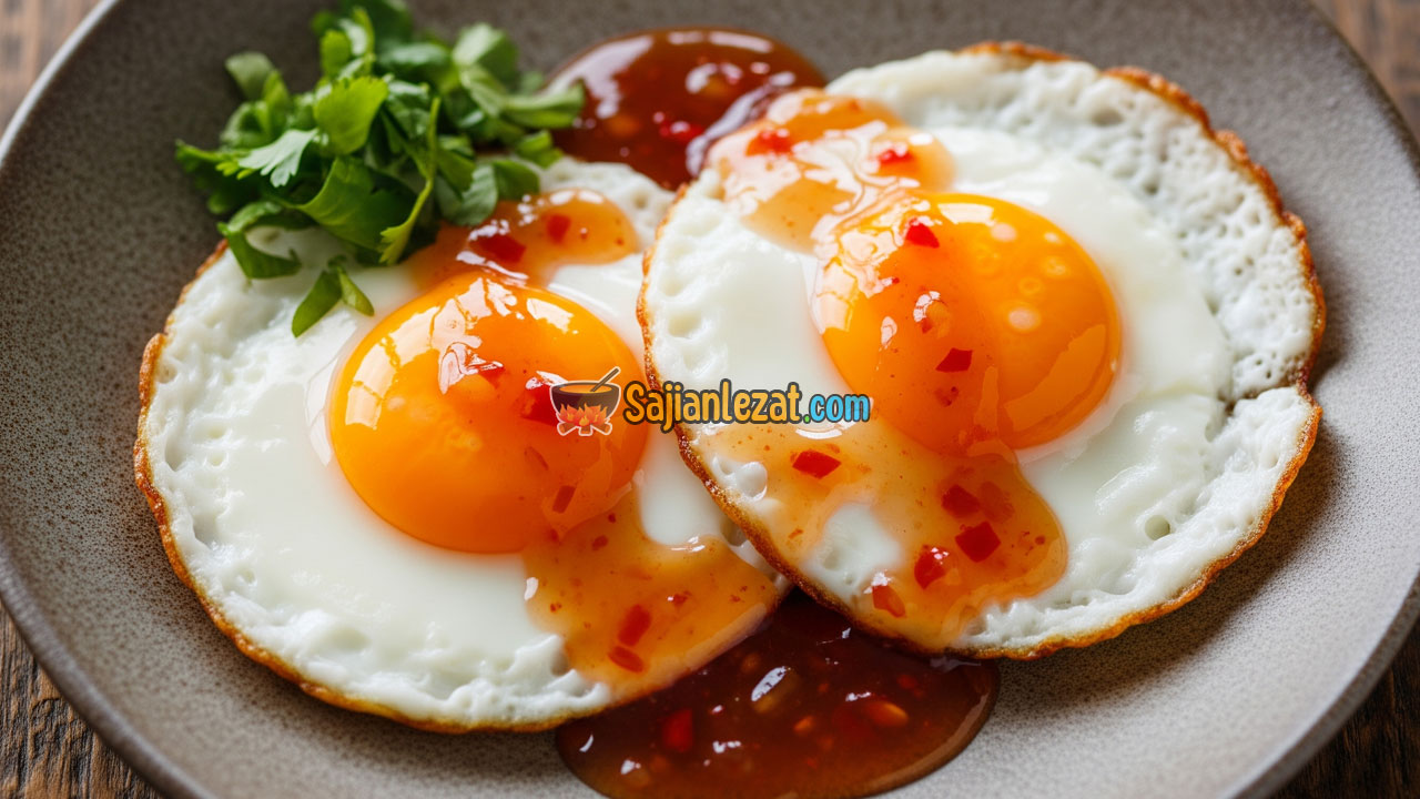 Foto Resep Telur Ceplok Asam Manis Gurih dan Praktis untuk Hidangan