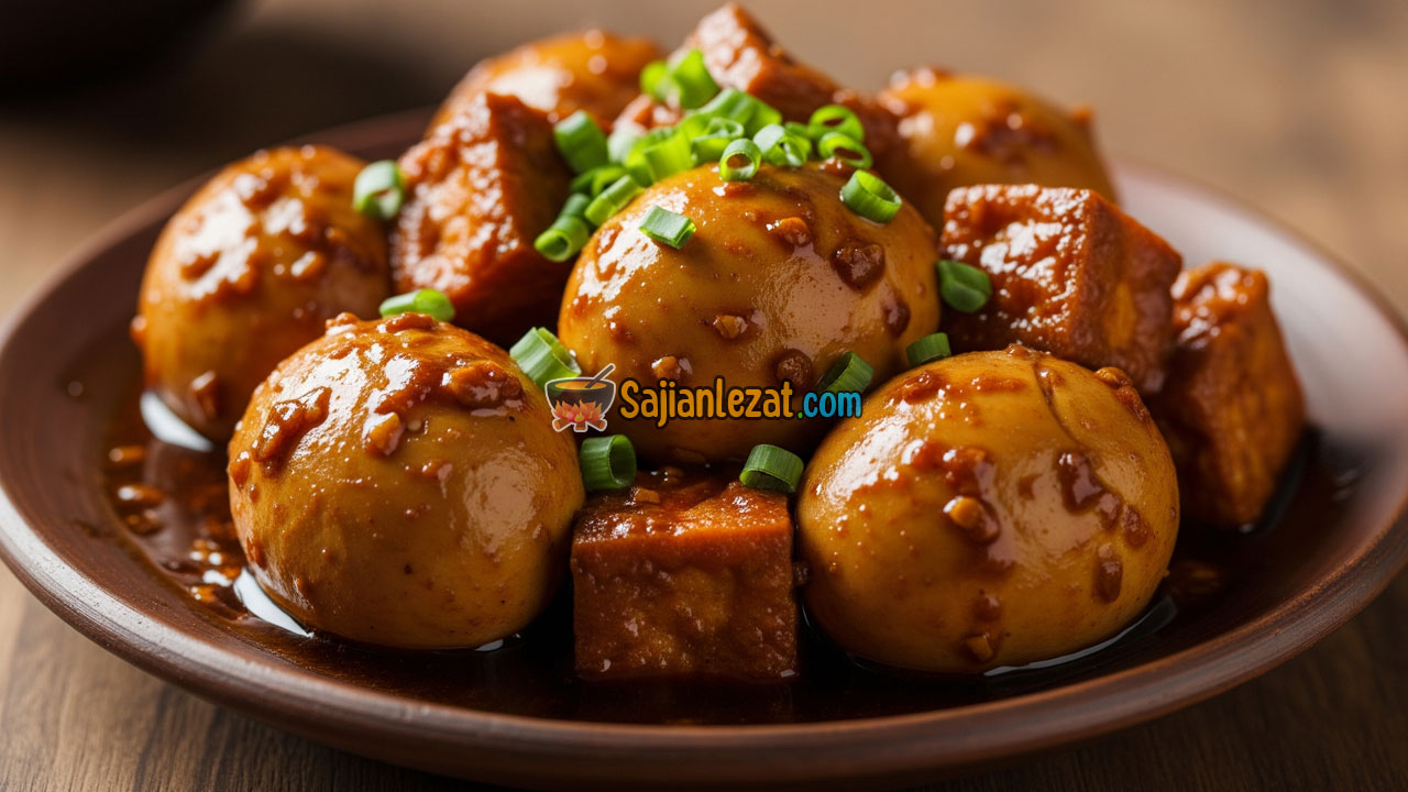 Foto Resep Semur Telur Tahu Lezat dan Praktis untuk Lauk Harian